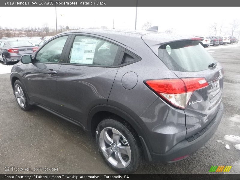 Modern Steel Metallic / Black 2019 Honda HR-V LX AWD