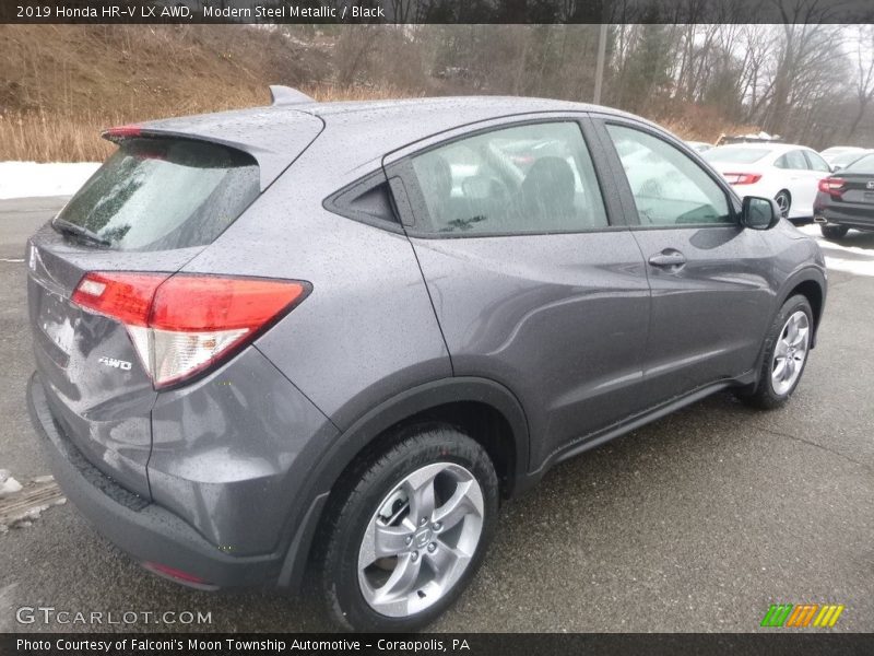 Modern Steel Metallic / Black 2019 Honda HR-V LX AWD