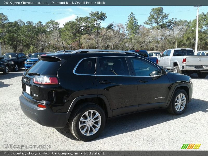 Diamond Black Crystal Pearl / Black 2019 Jeep Cherokee Latitude