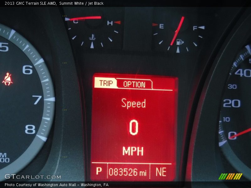 Summit White / Jet Black 2013 GMC Terrain SLE AWD