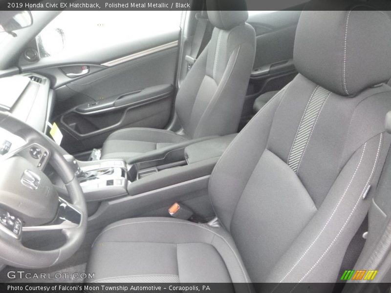 Polished Metal Metallic / Black 2019 Honda Civic EX Hatchback
