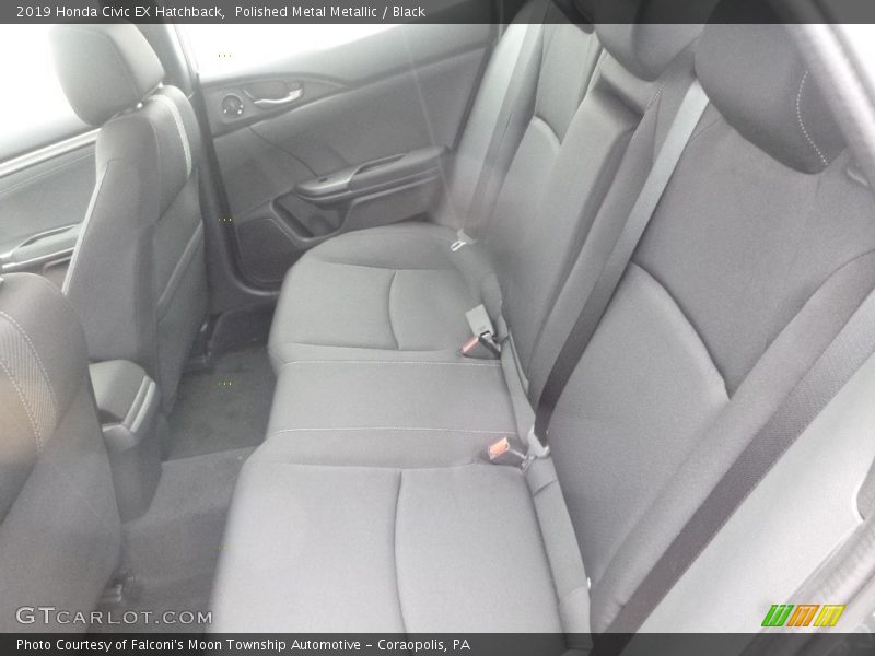 Polished Metal Metallic / Black 2019 Honda Civic EX Hatchback