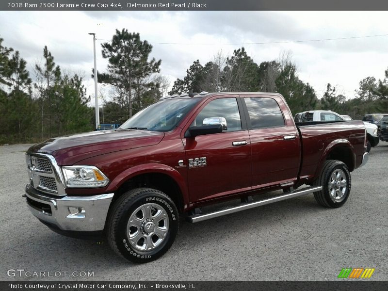 Delmonico Red Pearl / Black 2018 Ram 2500 Laramie Crew Cab 4x4