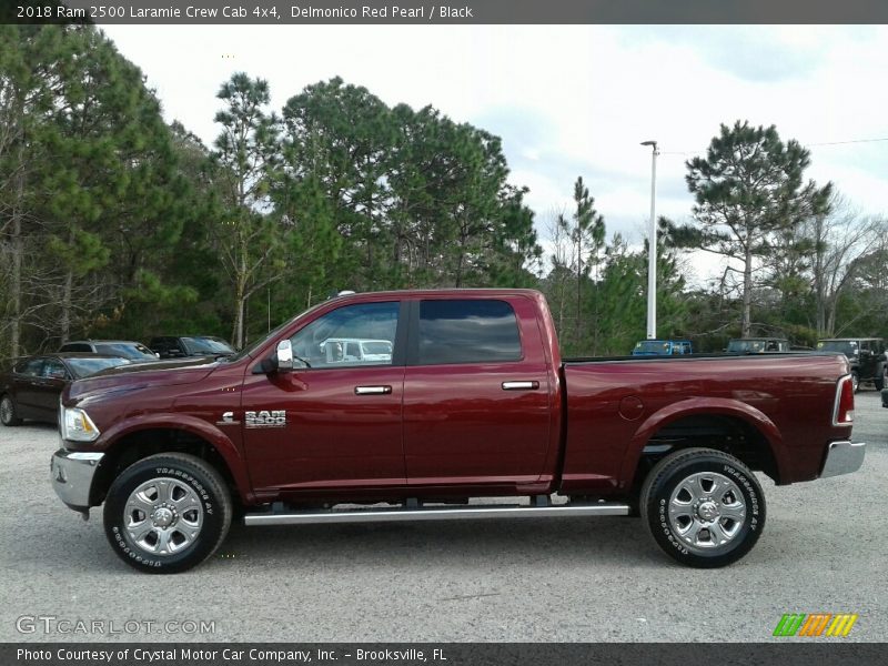 Delmonico Red Pearl / Black 2018 Ram 2500 Laramie Crew Cab 4x4