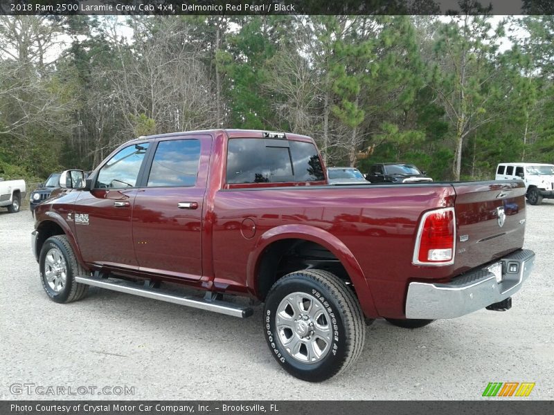 Delmonico Red Pearl / Black 2018 Ram 2500 Laramie Crew Cab 4x4
