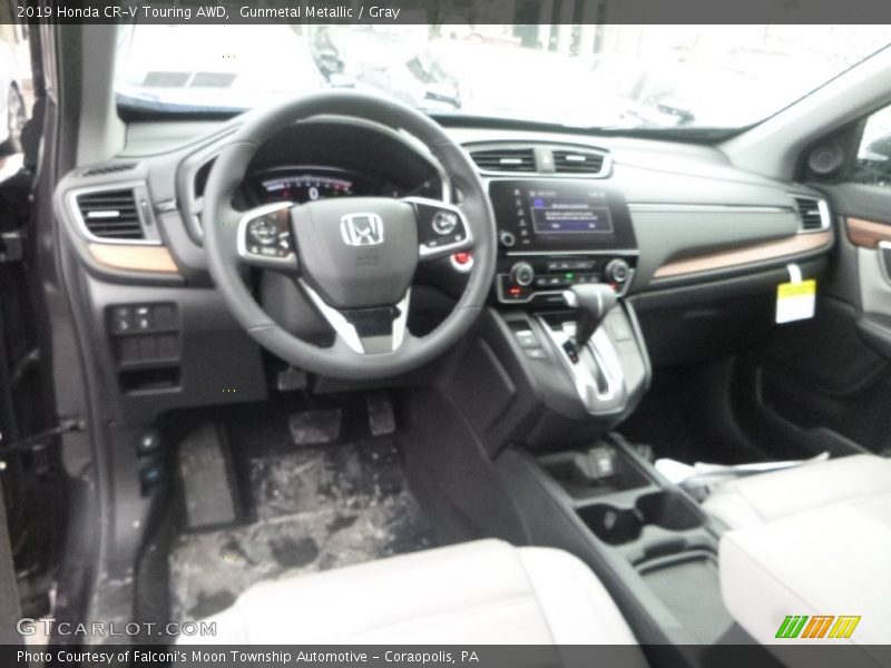 Gunmetal Metallic / Gray 2019 Honda CR-V Touring AWD