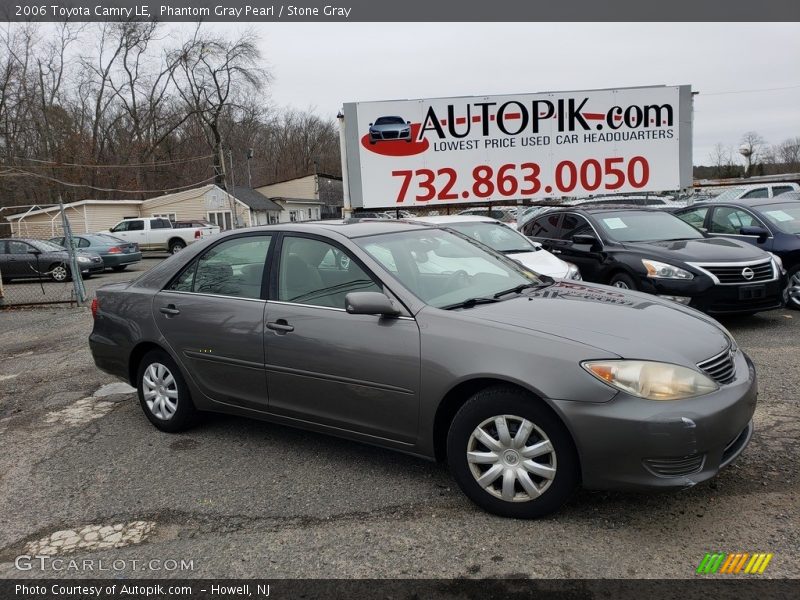 Phantom Gray Pearl / Stone Gray 2006 Toyota Camry LE