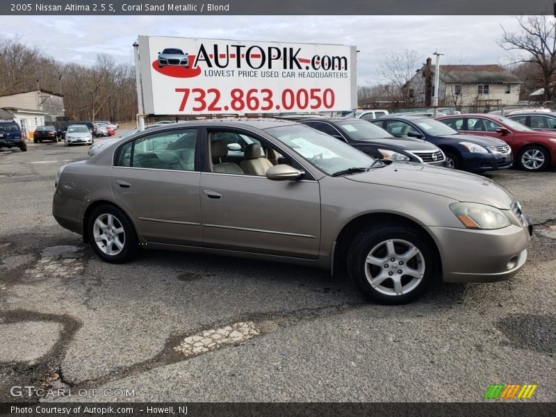 Coral Sand Metallic / Blond 2005 Nissan Altima 2.5 S