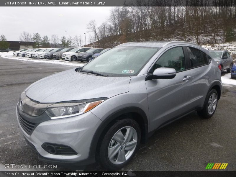Lunar Silver Metallic / Gray 2019 Honda HR-V EX-L AWD