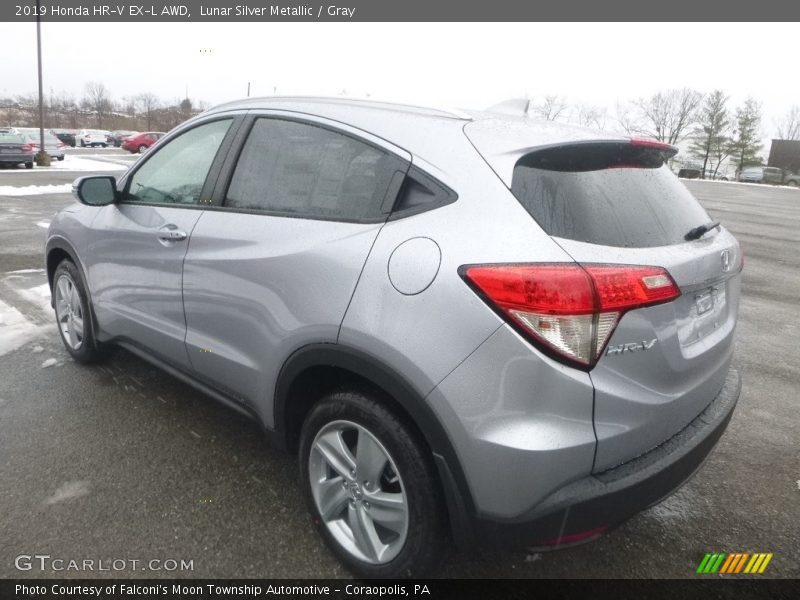 Lunar Silver Metallic / Gray 2019 Honda HR-V EX-L AWD