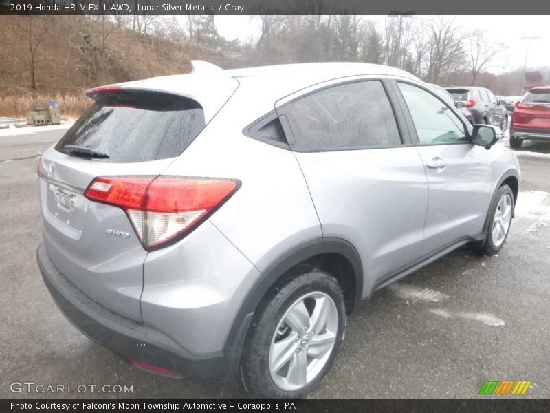 Lunar Silver Metallic / Gray 2019 Honda HR-V EX-L AWD