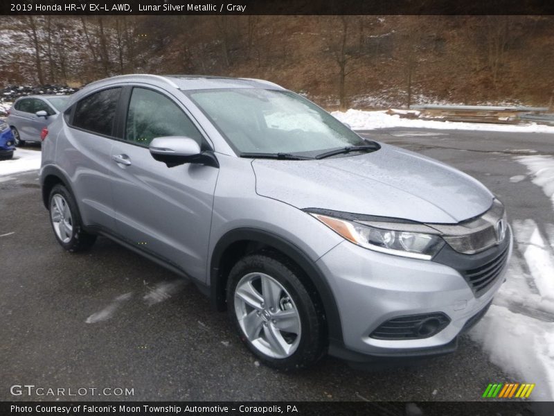 Lunar Silver Metallic / Gray 2019 Honda HR-V EX-L AWD