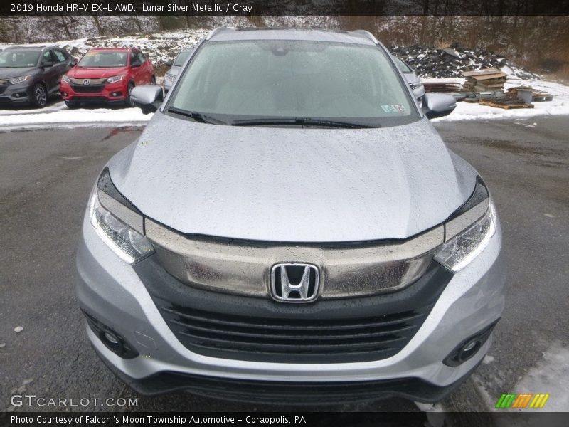Lunar Silver Metallic / Gray 2019 Honda HR-V EX-L AWD