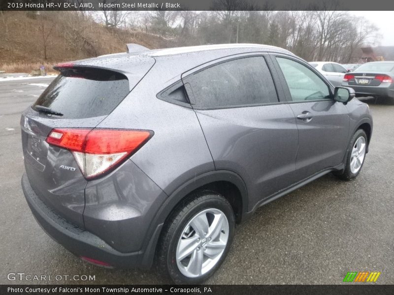 Modern Steel Metallic / Black 2019 Honda HR-V EX-L AWD