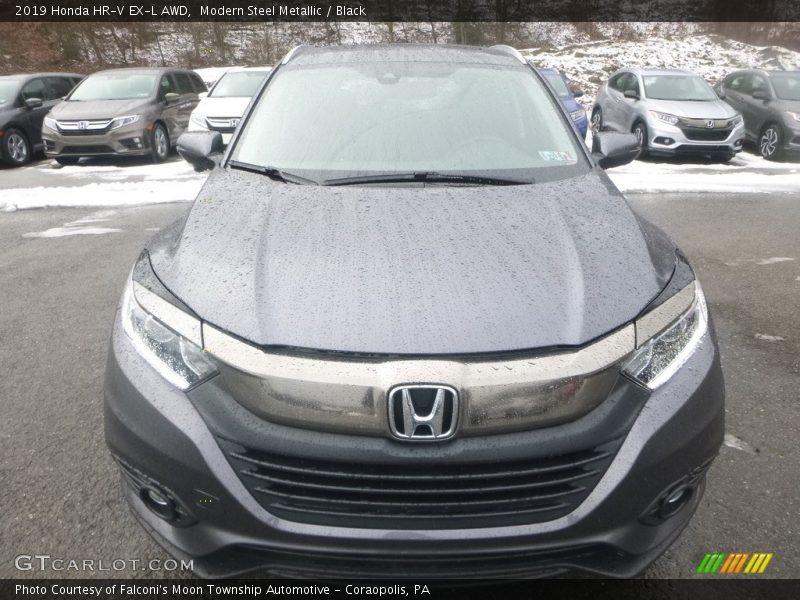 Modern Steel Metallic / Black 2019 Honda HR-V EX-L AWD