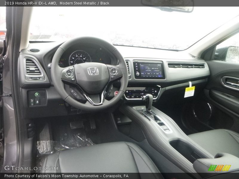 Modern Steel Metallic / Black 2019 Honda HR-V EX-L AWD