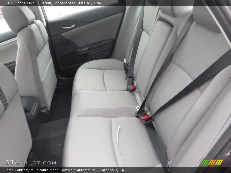Modern Steel Metallic / Gray 2019 Honda Civic EX Sedan