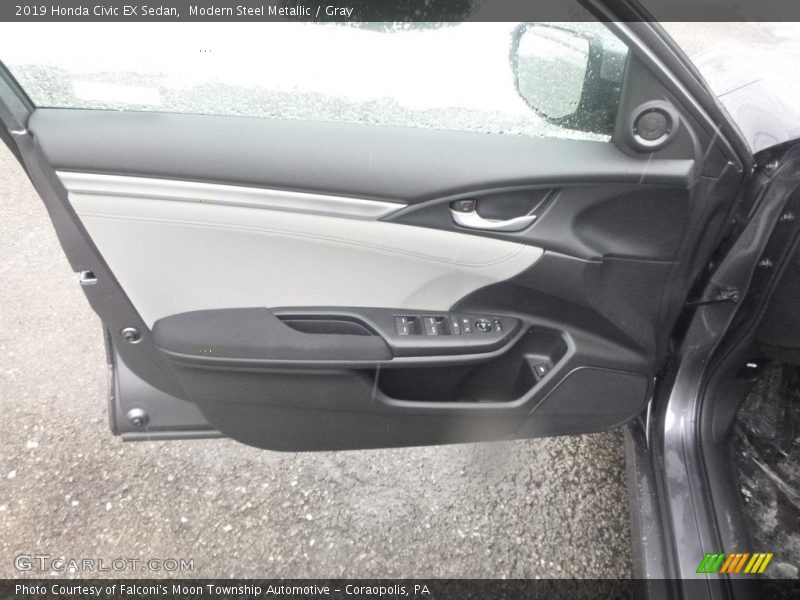 Modern Steel Metallic / Gray 2019 Honda Civic EX Sedan