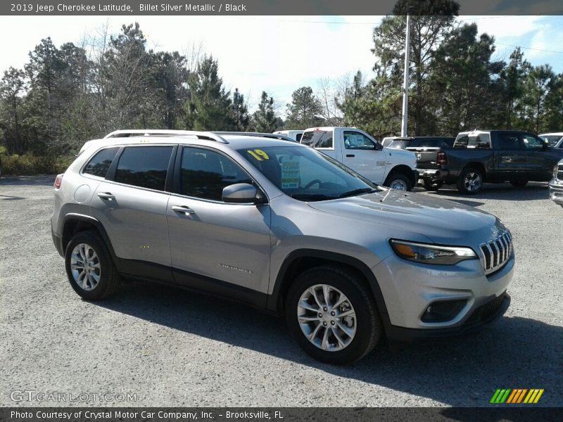 Billet Silver Metallic / Black 2019 Jeep Cherokee Latitude