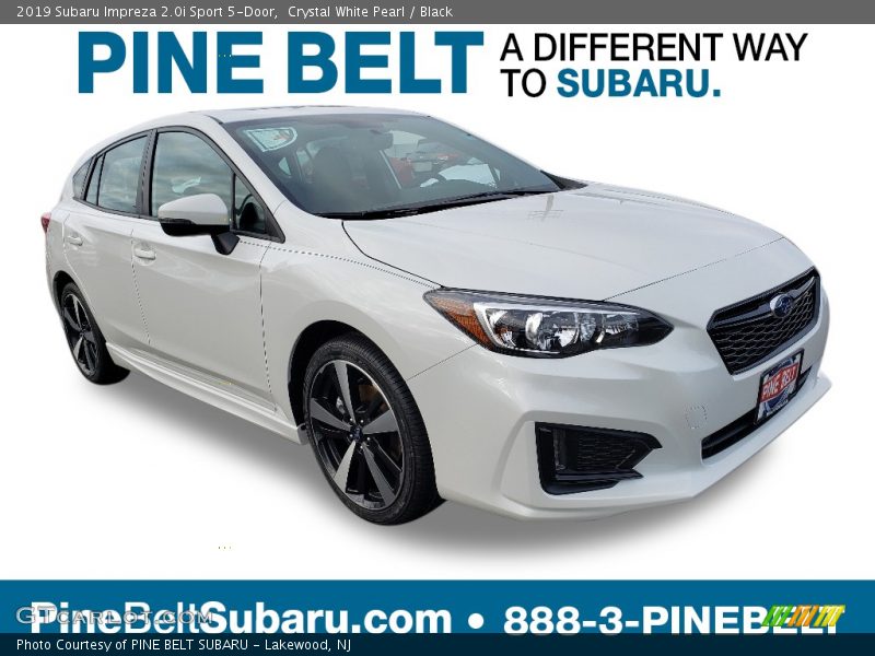 Crystal White Pearl / Black 2019 Subaru Impreza 2.0i Sport 5-Door