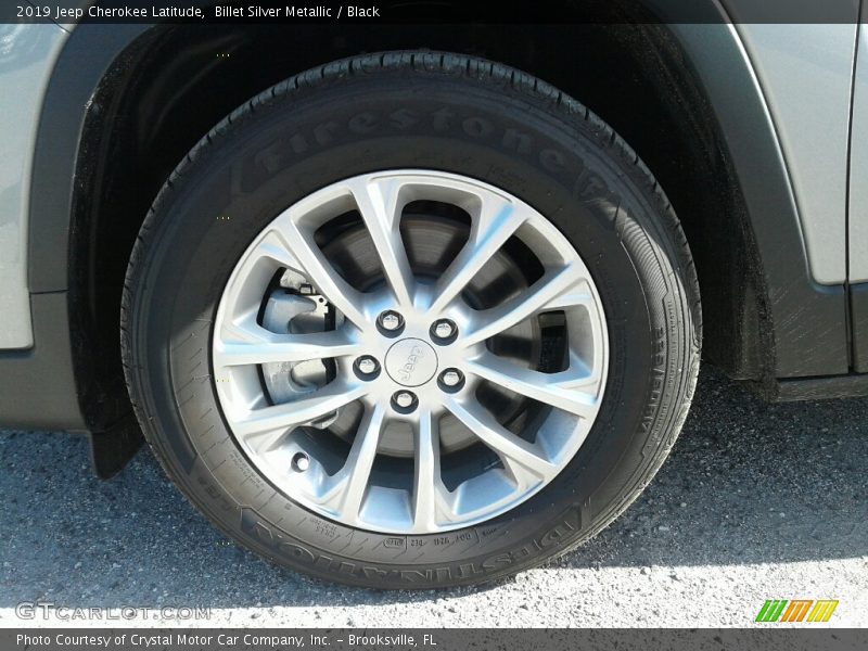 Billet Silver Metallic / Black 2019 Jeep Cherokee Latitude