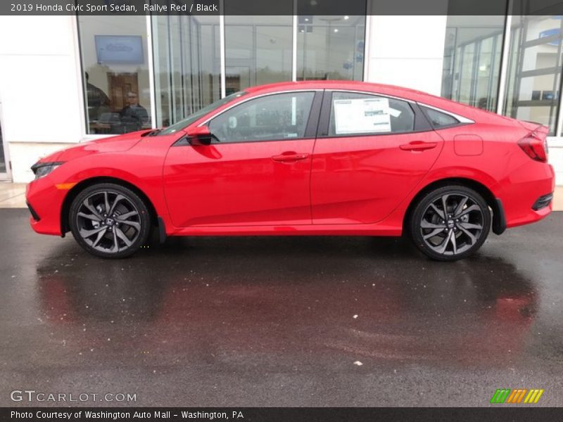 Rallye Red / Black 2019 Honda Civic Sport Sedan