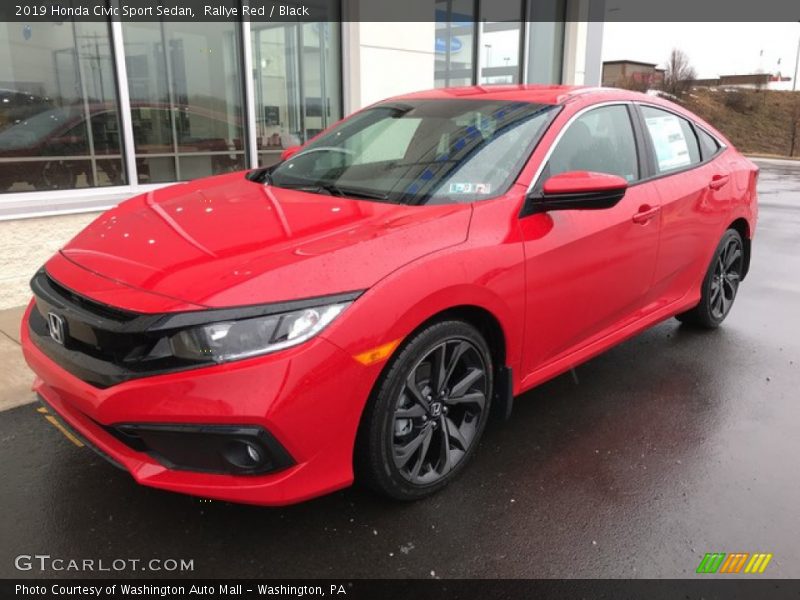 Rallye Red / Black 2019 Honda Civic Sport Sedan
