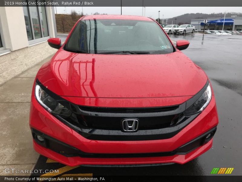 Rallye Red / Black 2019 Honda Civic Sport Sedan