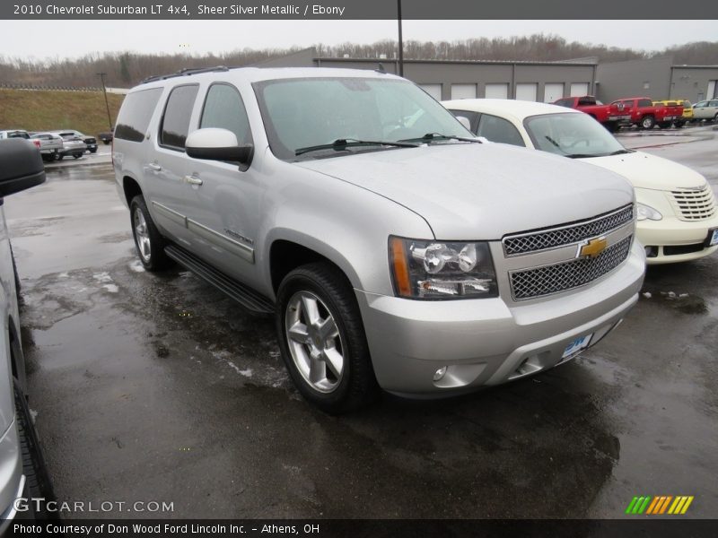 Sheer Silver Metallic / Ebony 2010 Chevrolet Suburban LT 4x4
