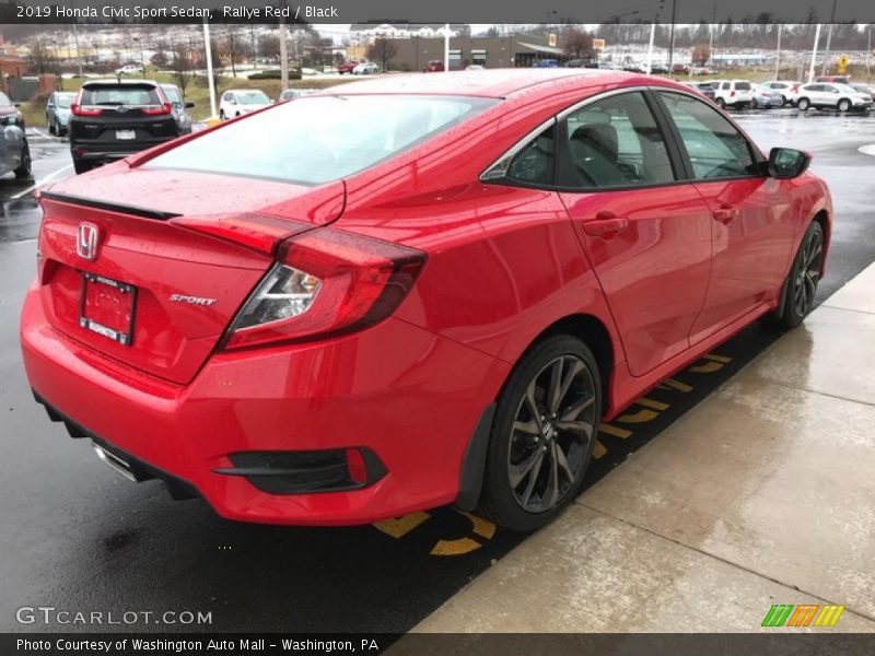 Rallye Red / Black 2019 Honda Civic Sport Sedan