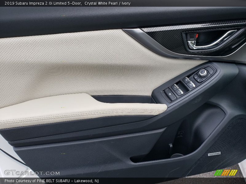 Crystal White Pearl / Ivory 2019 Subaru Impreza 2.0i Limited 5-Door