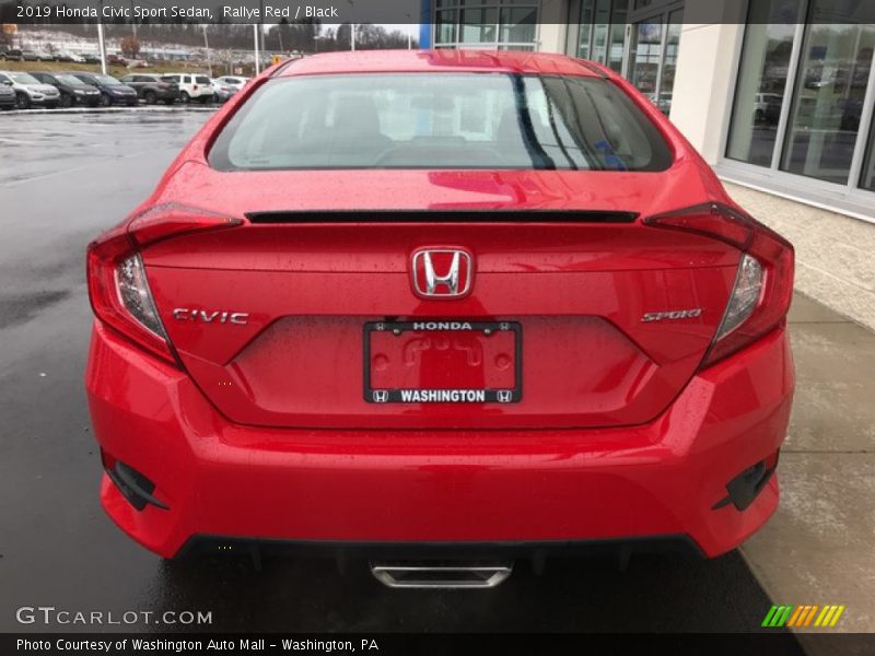 Rallye Red / Black 2019 Honda Civic Sport Sedan