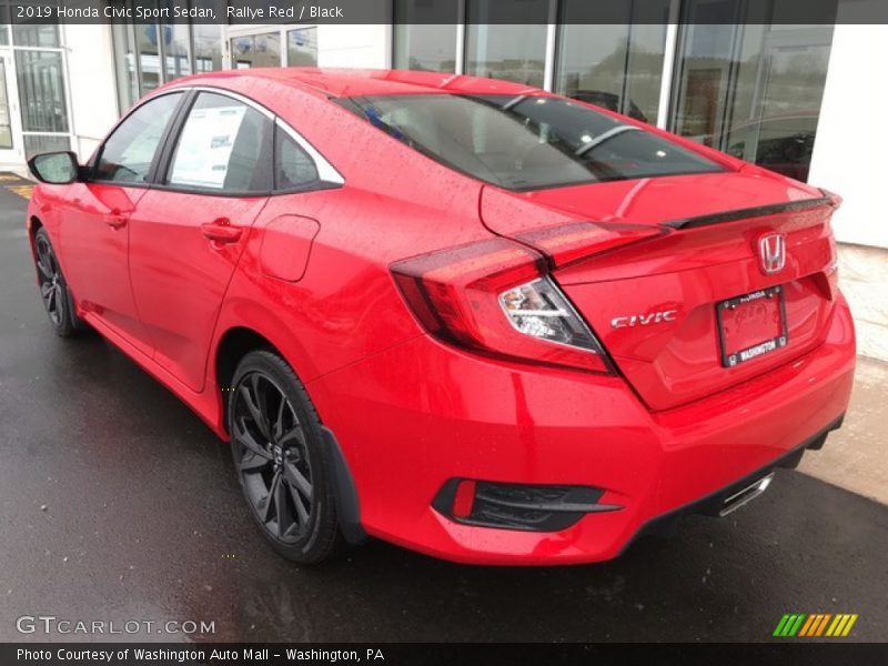 Rallye Red / Black 2019 Honda Civic Sport Sedan