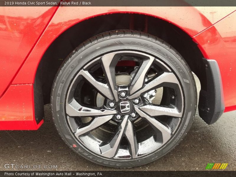 Rallye Red / Black 2019 Honda Civic Sport Sedan