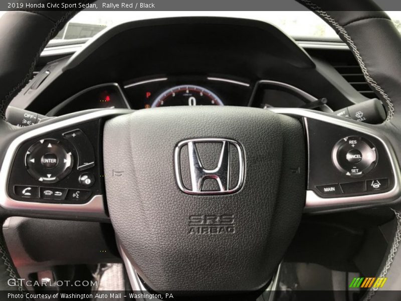 Rallye Red / Black 2019 Honda Civic Sport Sedan