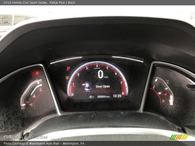 Rallye Red / Black 2019 Honda Civic Sport Sedan