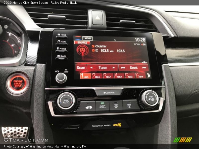 Rallye Red / Black 2019 Honda Civic Sport Sedan