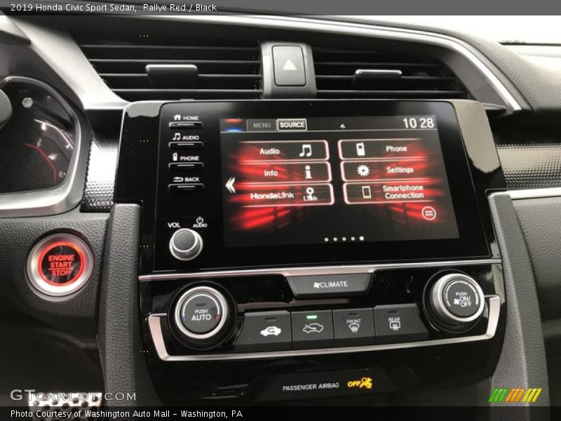 Rallye Red / Black 2019 Honda Civic Sport Sedan
