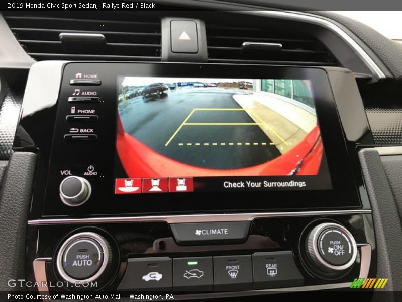 Rallye Red / Black 2019 Honda Civic Sport Sedan