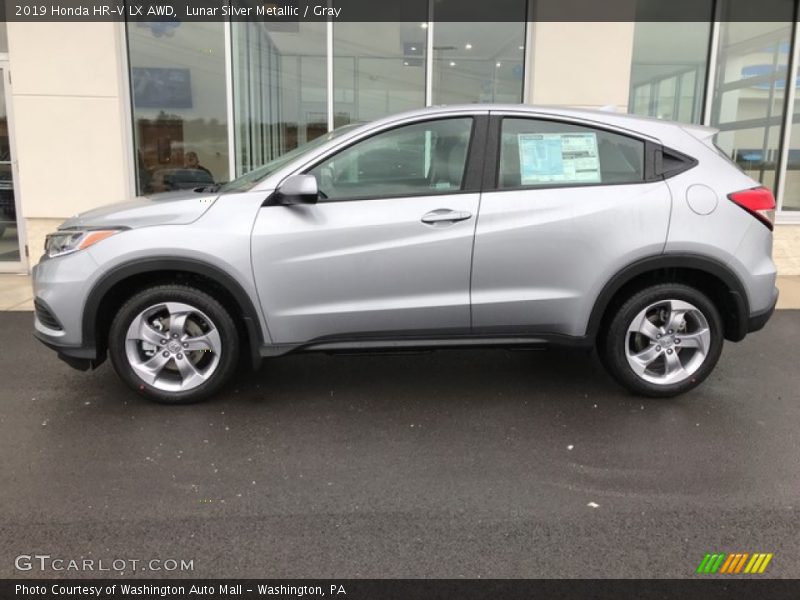 Lunar Silver Metallic / Gray 2019 Honda HR-V LX AWD