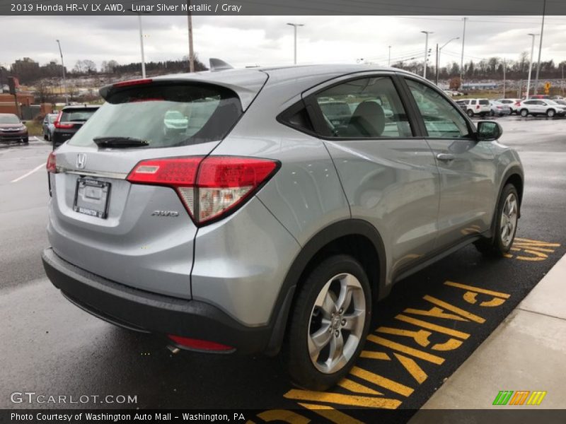 Lunar Silver Metallic / Gray 2019 Honda HR-V LX AWD
