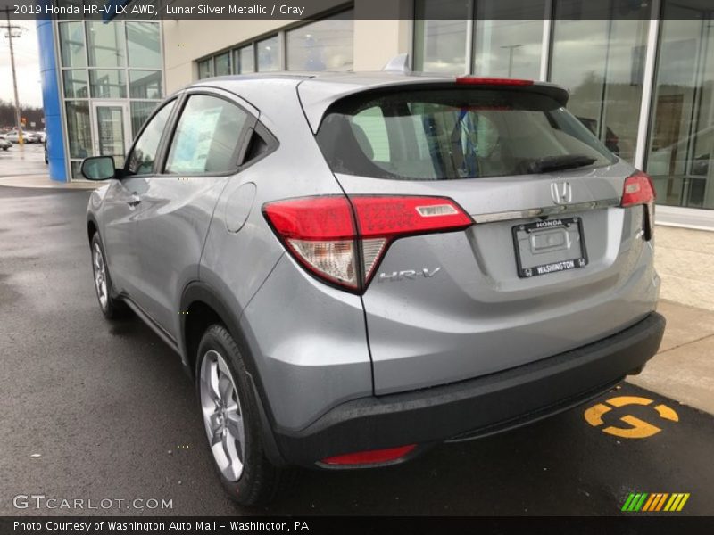 Lunar Silver Metallic / Gray 2019 Honda HR-V LX AWD