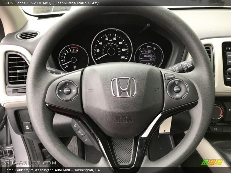 Lunar Silver Metallic / Gray 2019 Honda HR-V LX AWD
