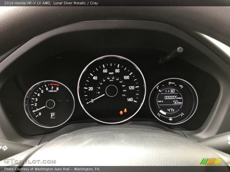 Lunar Silver Metallic / Gray 2019 Honda HR-V LX AWD