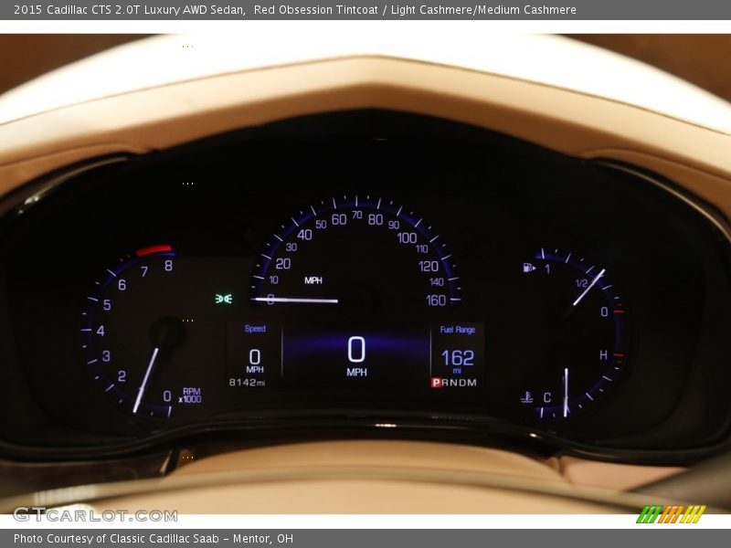 Red Obsession Tintcoat / Light Cashmere/Medium Cashmere 2015 Cadillac CTS 2.0T Luxury AWD Sedan