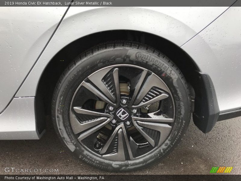 Lunar Silver Metallic / Black 2019 Honda Civic EX Hatchback
