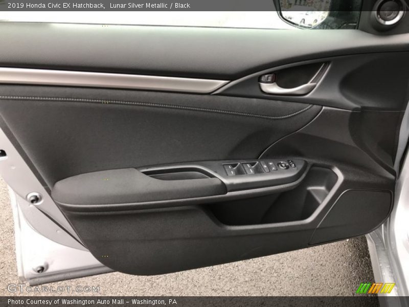 Lunar Silver Metallic / Black 2019 Honda Civic EX Hatchback