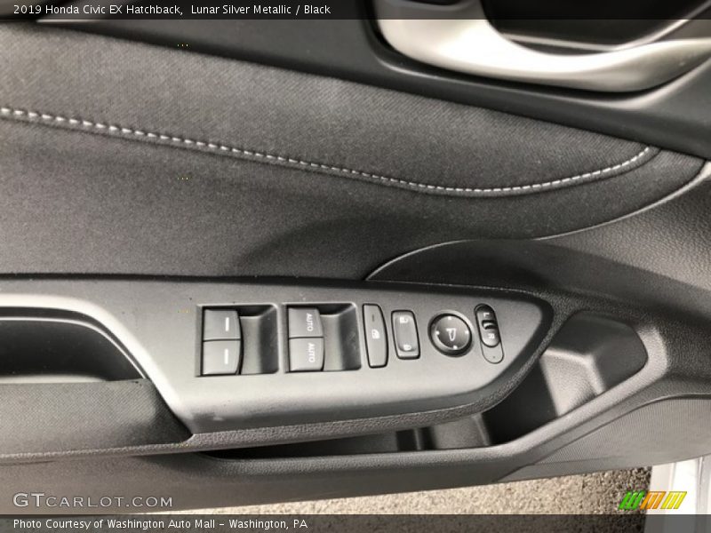 Lunar Silver Metallic / Black 2019 Honda Civic EX Hatchback