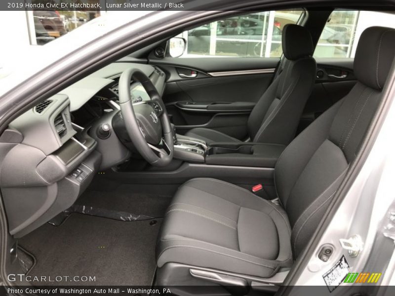Lunar Silver Metallic / Black 2019 Honda Civic EX Hatchback