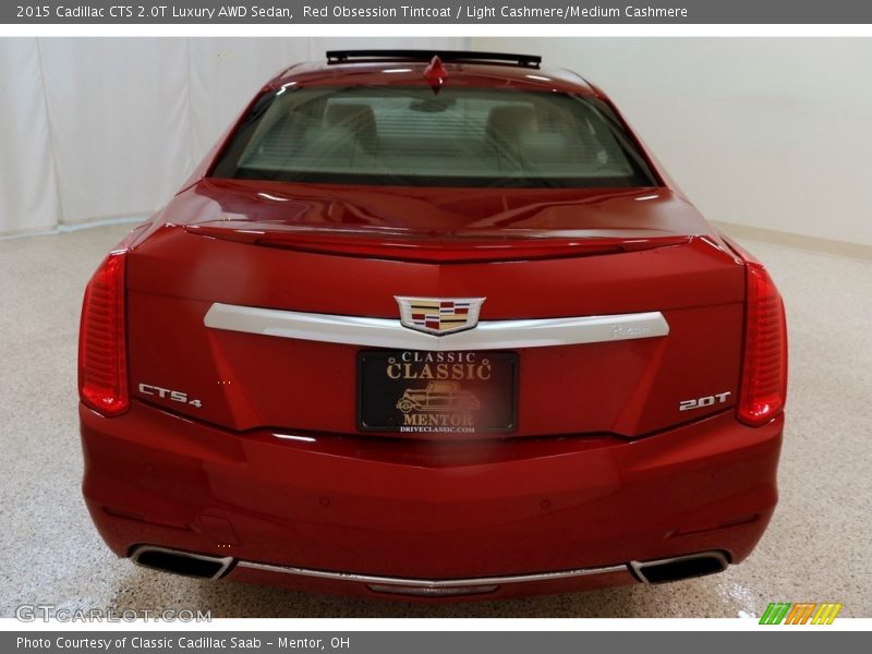 Red Obsession Tintcoat / Light Cashmere/Medium Cashmere 2015 Cadillac CTS 2.0T Luxury AWD Sedan